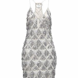Silver Sequin Dress